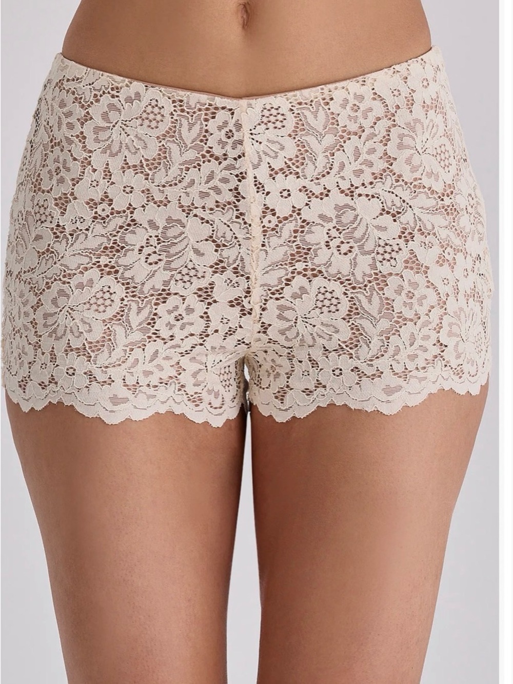 House of CB Cream Lace Boyshorts - Picture 2 of 3